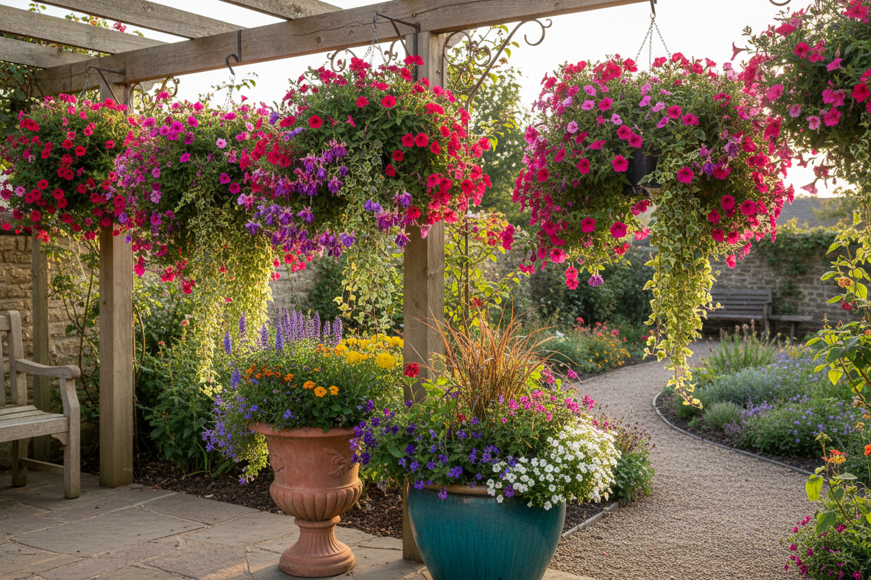 Pre Planted Baskets & Containers – The Rose Press Garden