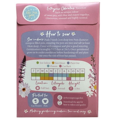 Sweet Pea 'Erewhon' Seeds The Rose Press Garden