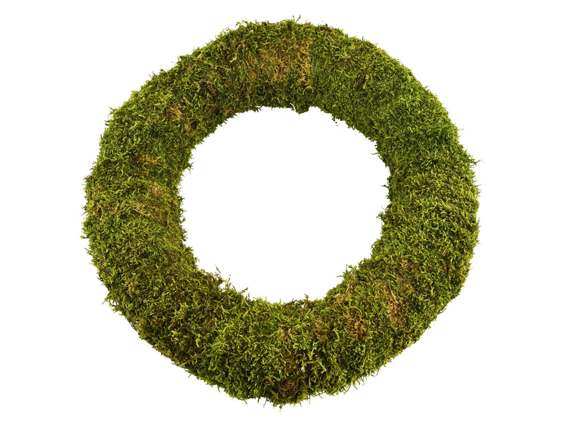 Classic Moss Christmas Wreath 30cm – Eco-Friendly Natural Holiday Door Decoration The Rose Press Garden