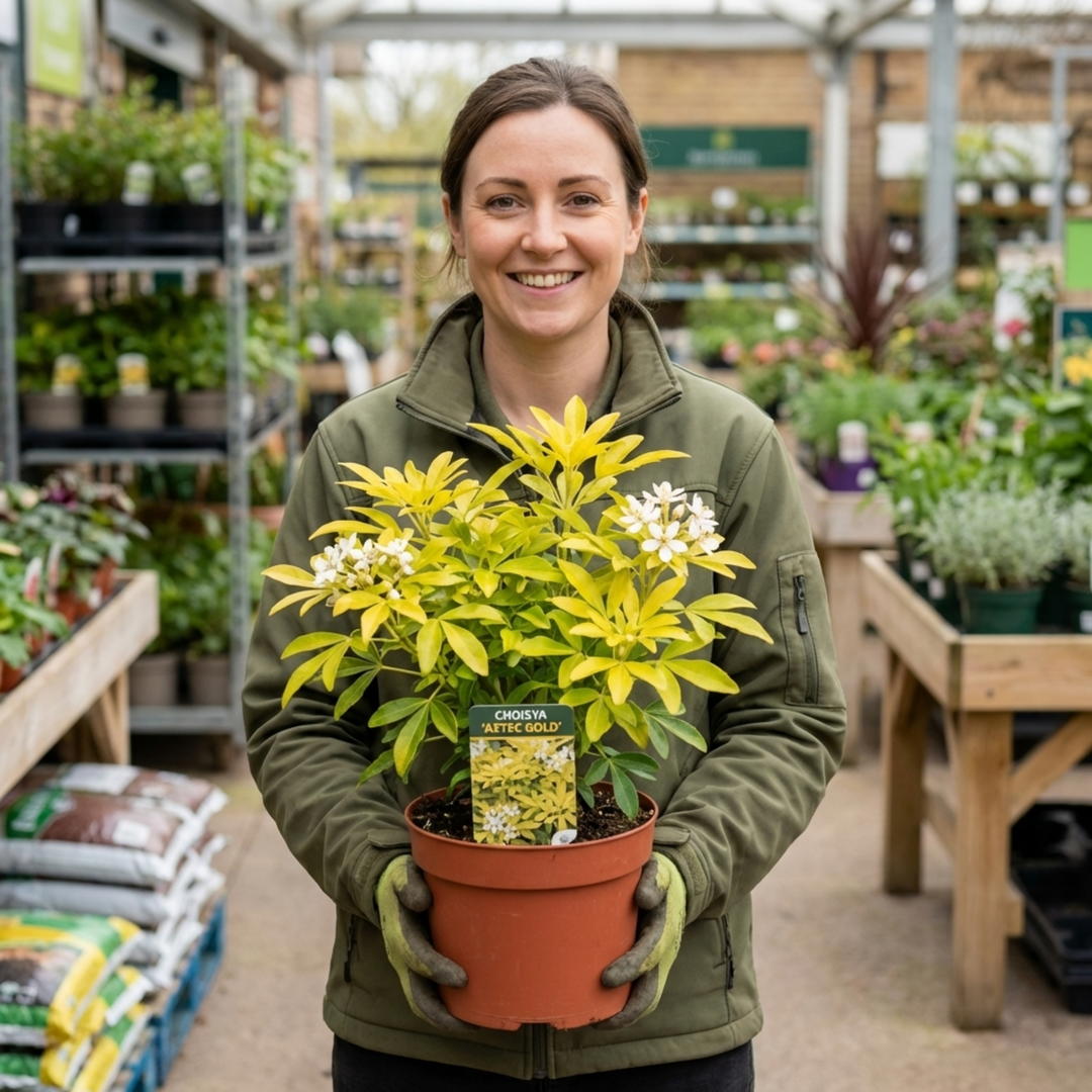 Choisya Aztec Gold (Mexican Orange Blossom) - The Rose Press