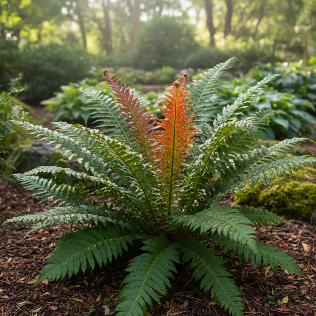 Blechnum ‘Volcano’ – Evergreen Fern with Fiery Red New Growth (3L Pot ...