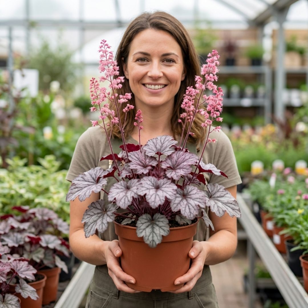 Heuchera Pink Fizz - 2L Pot | The Rose Press Garden