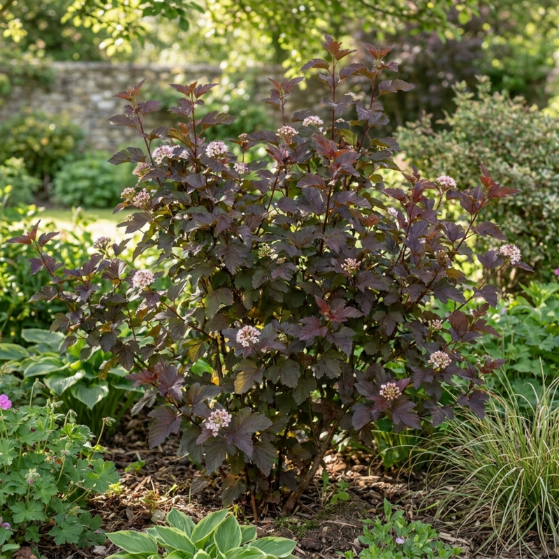 1 Physocarpus Lady in Red Plant, Hardy Bee Friendly Deciduous Garden S –  The Rose Press Garden